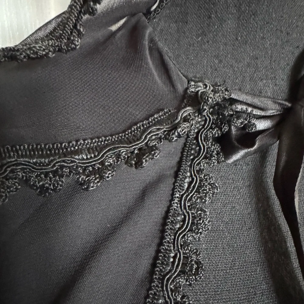 Spirt Halloween Black Vampire‎ Costume Sheer Cape - Picture 8 of 10